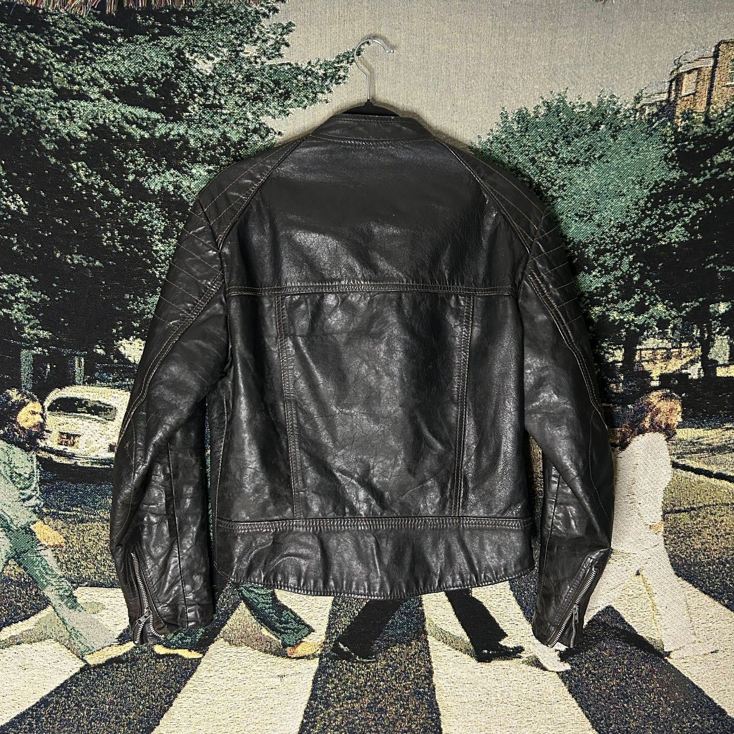 Vintage Leather Biker Jacket