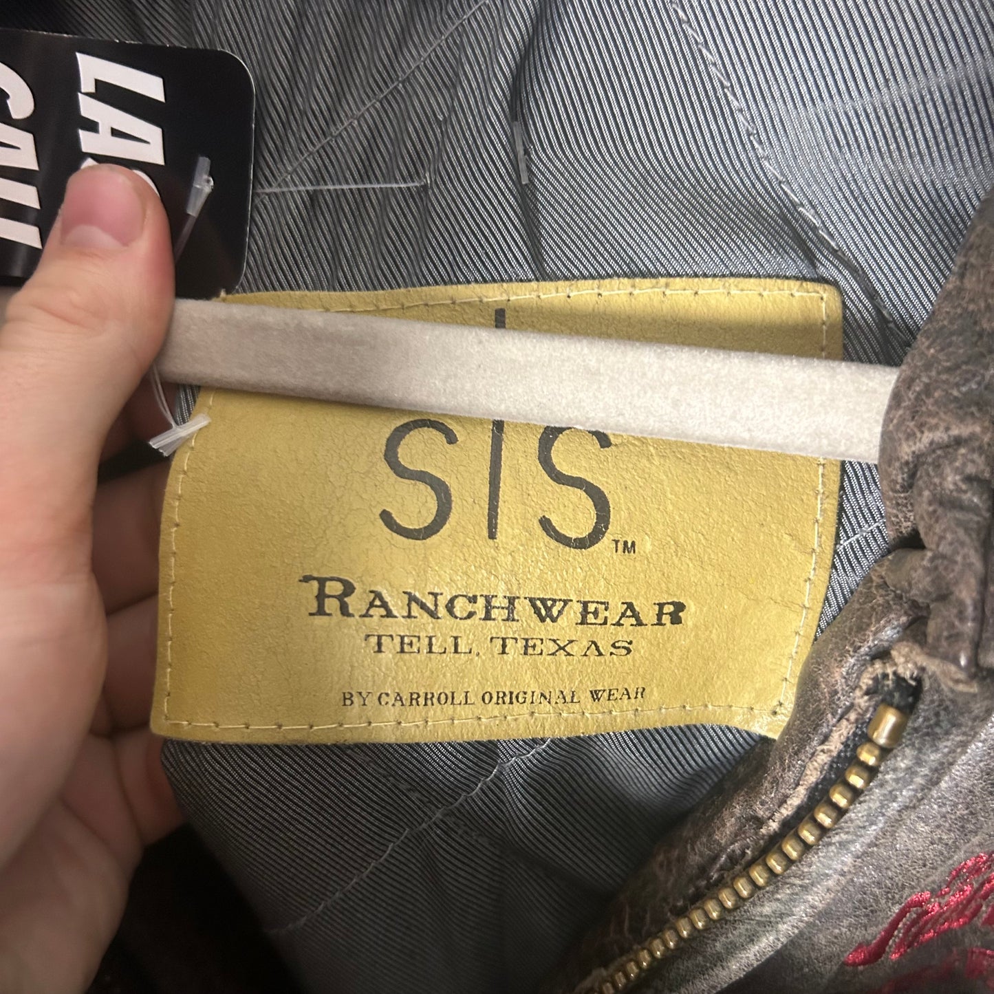 Vintage Western Brown Leather Jacket