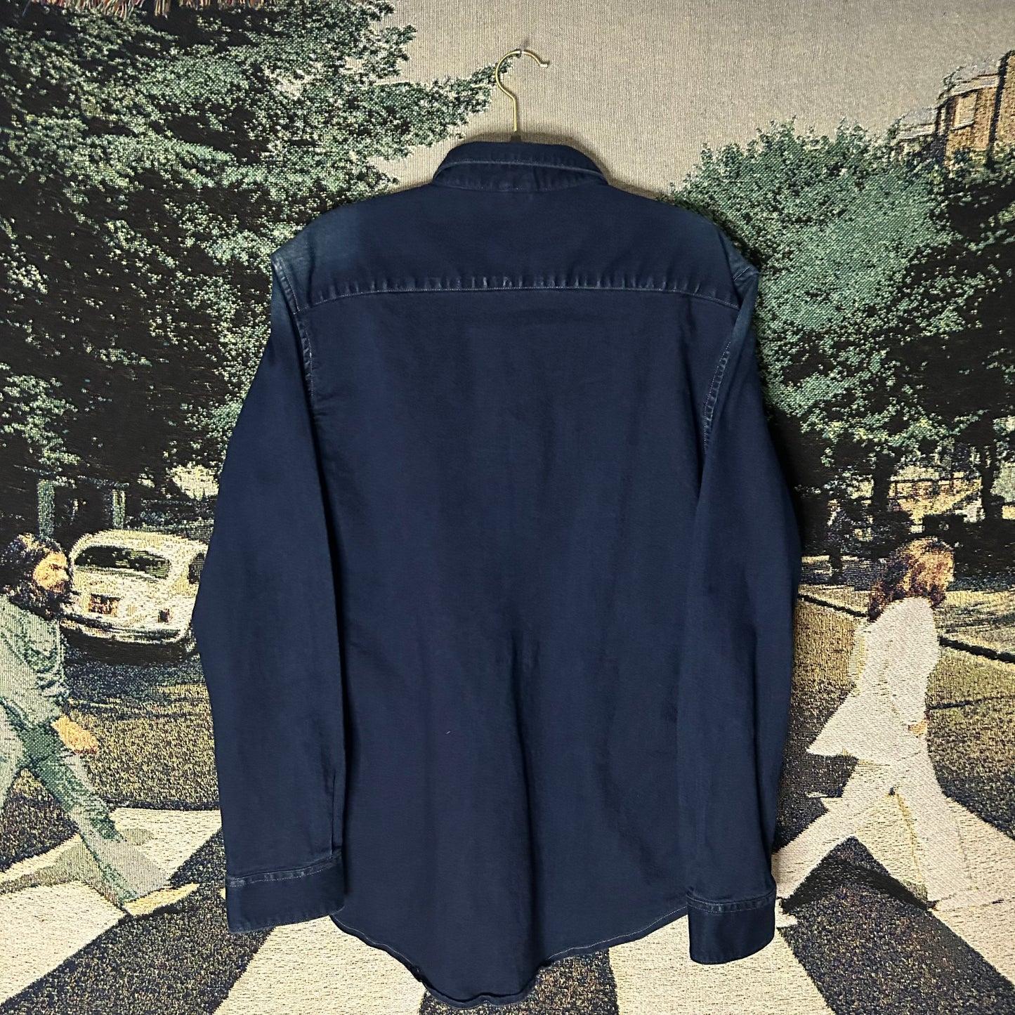 Western Style Pearl Snap Denim Shirt