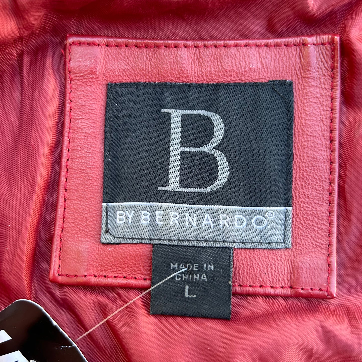Blood Red Genuine Leather Coat