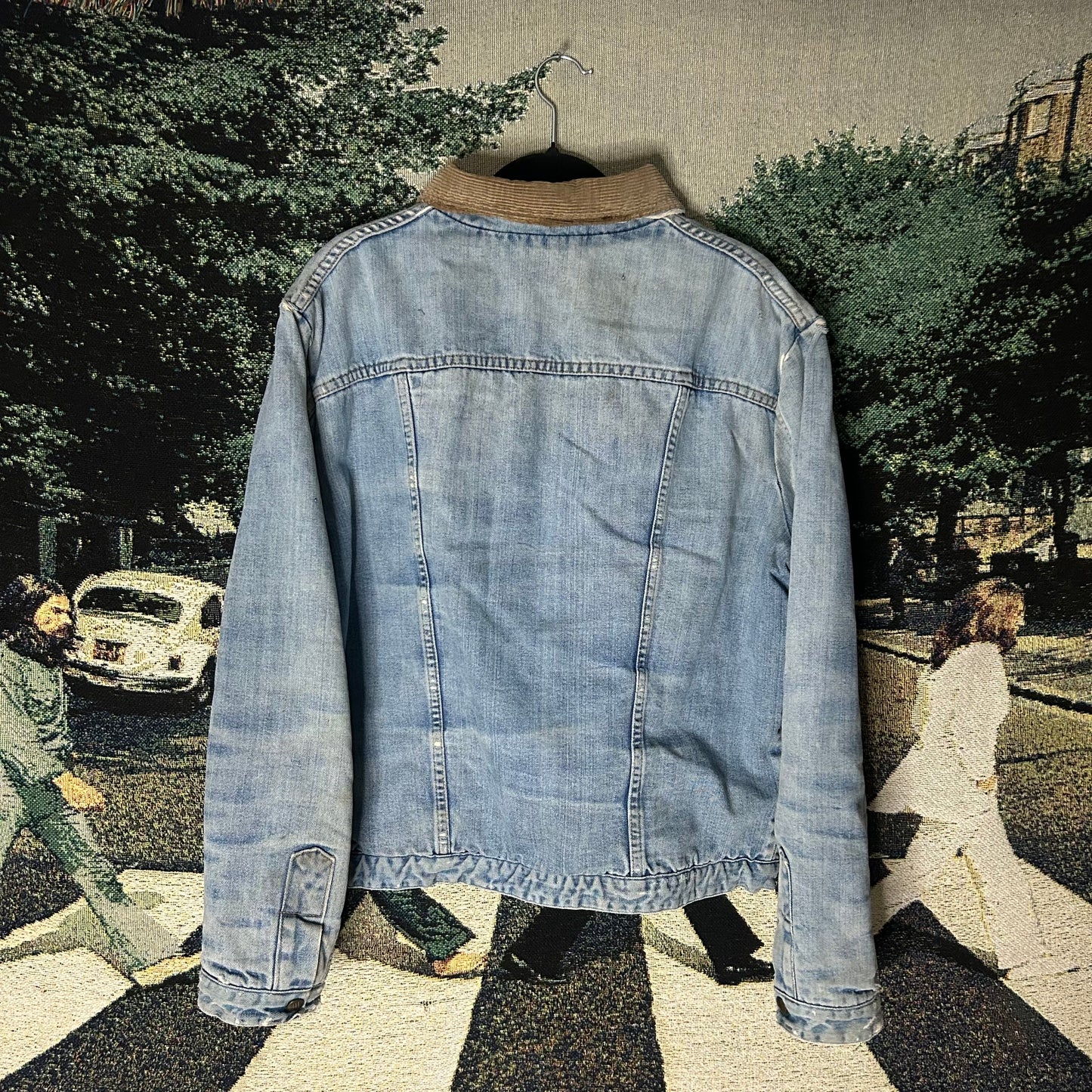 Denim Corduroy Collared Jacket