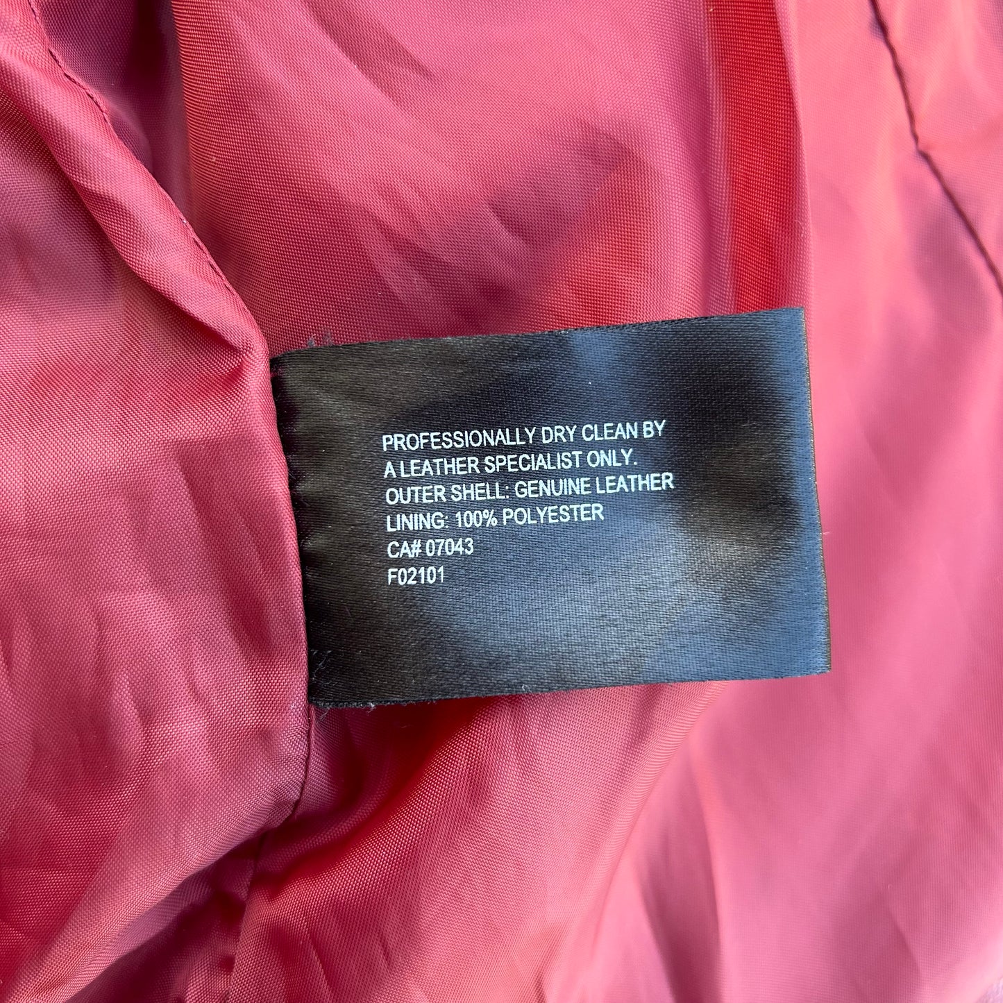 Blood Red Genuine Leather Coat