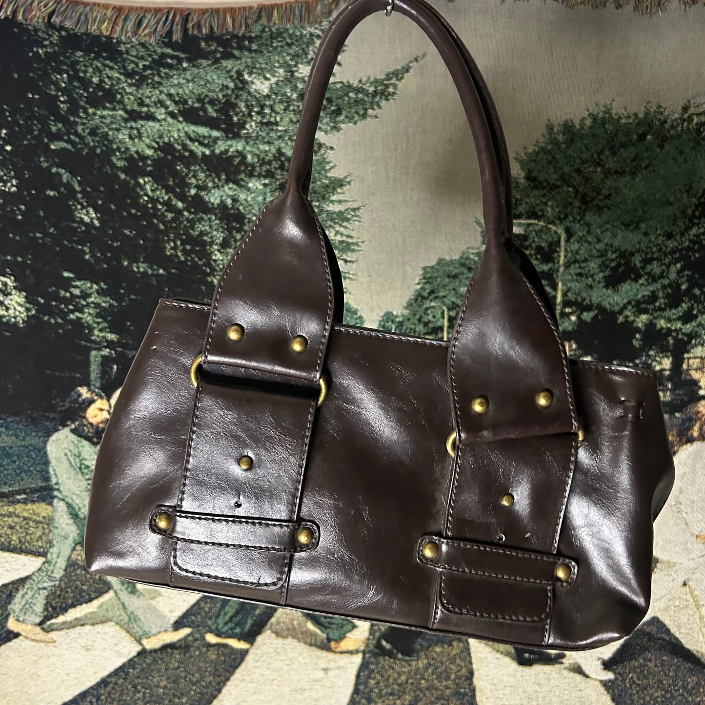 Y2K Brown Leather Purse