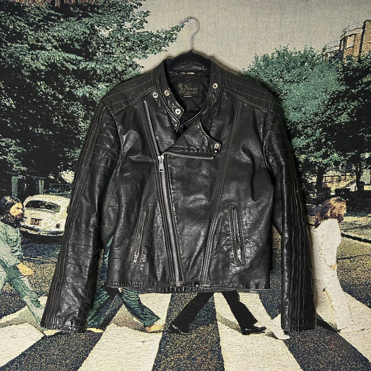 Vintage Leather Biker Jacket